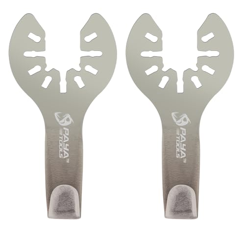 PAYA TOOLS Multitool Sägeblätter Oszillierende Klingen E-cut Zubehör Teak-Dichtstoff-Entfernungsmesser zum Entfernen von Dichtungsmasse 2tlg PY179 von PAYA TOOLS