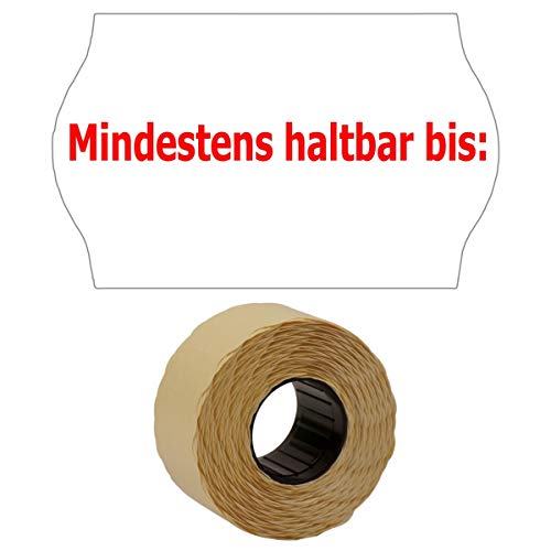 1.100 Etiketten 26x16mm weiß "Mindestens haltbar bis" Tiefkühlkleber (1 Rolle) | PB-Onlinehandel von PB-Onlinehandel