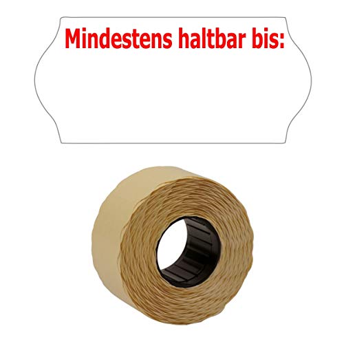 1.500 Etiketten 26x12mm weiß "Mindestens haltbar bis" Tiefkühlkleber (1 Rolle), MHD Haltbarkeit Datum Etiketten, für Preisauszeichner | PB-Onlinehandel von PB-Onlinehandel