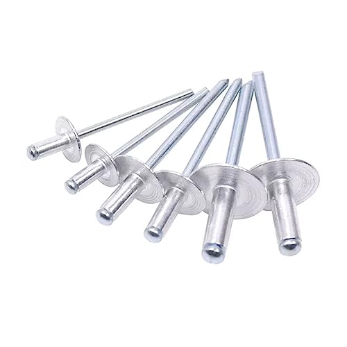 Aluminium Blindnieten,Nieten, 50 stücke Aluminium Große Flansch Kopf Blind Nieten Pull Dekoration Pop Nagel Aluminium Niet(3.2x12x9.5mm) von PBDEIOEOE