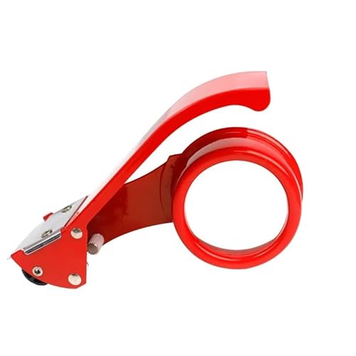 Klebebandabroller, Klebebandabroller, 60 mm Metall-Klebebandspender, Kartonverschließer, Bandschneider, Verpacker, Klebstoff for Klebeband mit einer Breite von 2,36 Zoll(Red) von PBDEIOEOE