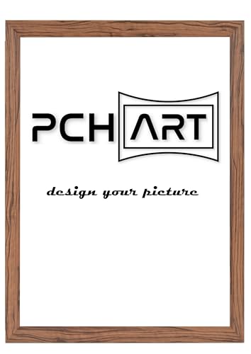 PCH[art] Bilderrahmen 'New Alaya - Wood Optics' | Holz-Farbe: Nussbaum | Größe: 70x100 | eleganter Frame für Ihre Fotos und Motive von PCH[art]