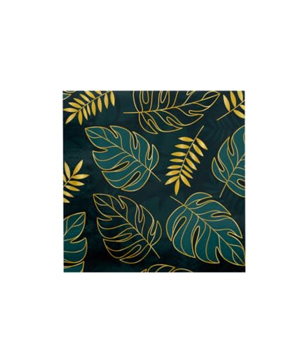 PD-Party 7110001 Glücklich Partei Servietten | Spezielles Thema | Tisch Dekoration – Leaves, Mehrfarben, 16cm Länge x 16cm Breite x 0.1cm Höhe von PD-Party