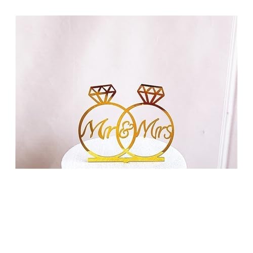 Cake Toppers Tortendeko 5 Stück Herz Hochzeitstorte Topper Gold Liebe Valentinstag Cupcake Topper for Valentinstag Hochzeit Party Kuchen Dekorationen Geburtstag Hochzeit Party Cake Dekoration(Style14) von PDANBD