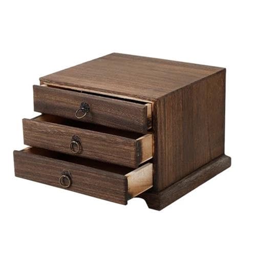 Schmuckaufbewahrung Mehrschichtige Teekiste Aus Holz Organizer Teebeutel Aufbewahrungsboxen Schmuckschatulle Massivholzkisten Teebehälter Schubladen Organizer Schmuckbox Schmuckkästchen Klein(3) von PDURMBUAB