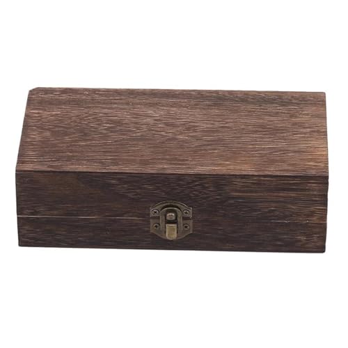 Schmuckaufbewahrung Retro Holz Aufbewahrungsbox Aus Schlichtem Mit Multifunktionale Klappboxen Geschenkverpackung Schmuckschatulle Box Zuhause Kleinigkeiten Schmuckbox Schmuckkästchen Klein(A) von PDURMBUAB