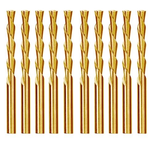 Trockenbau-Ausschnitt-Bits, Säbelspitze, HSS-Ausschnitt-Fräser, Titan-Nitridiert, Schneiden von Reißverschluss-Bits für Gipskarton, 10 Stück (0,6 cm (1/4 Zoll), 10 Stück von PEAK-CUT