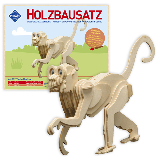 Holzbausatz Affe von PEBARO