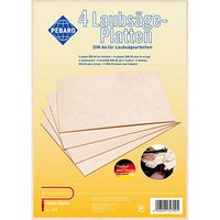 PEBARO Bastelholz braun DIN A4 Laubsäge-Platten von PEBARO