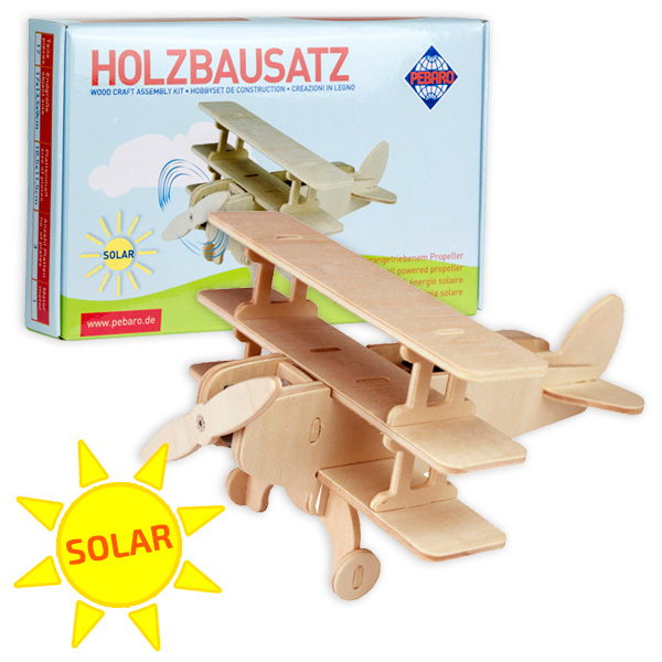 Solar Holzbausatz Dreidecker von PEBARO