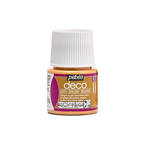 pebeo Deco Hellen Farbe, Orange, 45 ml von Pebeo