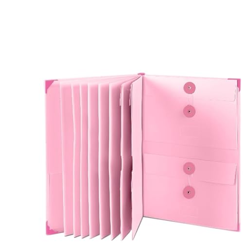 PENGZNL Dokumenten-Organizer mit Etiketten, Ordner mit Taschen, persönlicher Familien-Wichtiger-Dokumenten-Organizer, Notfall-Organizer, Life-Organizer-Set for Dokumente(Pink-) von PENGZNL