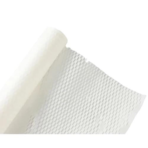 PENGZNL Wabenpapier,Packpapier Weißes Wabenpapier, Geschenkpapier for Bastelarbeiten, DIY-Blumen und Geschenke, abbaubares Puffer-Umweltpapier usw.(White-30cmx10m) von PENGZNL