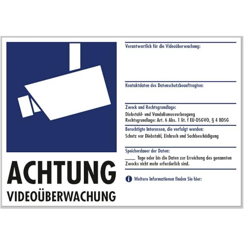 PENTATECH WAK-V51 Aufkleber zur Videoüberwachung von PENTATECH