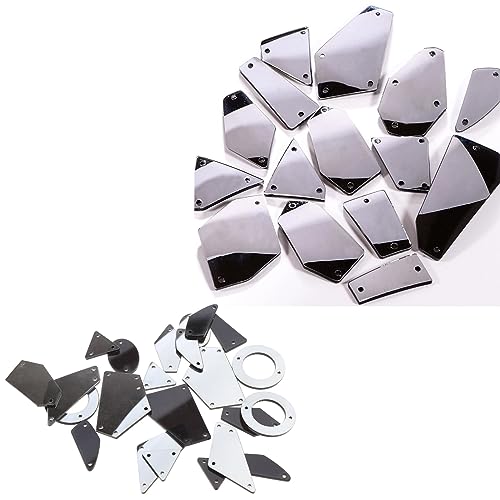Acryl-Strasssteine, gebogen, flache Rückseite, zum Aufnähen für Kleidung, 20/50 Stück Acryl-Strasssteine, gebogen, flache Rückseite, zum Aufnähen für Kleidung, 20/50 Stück von PEPWE