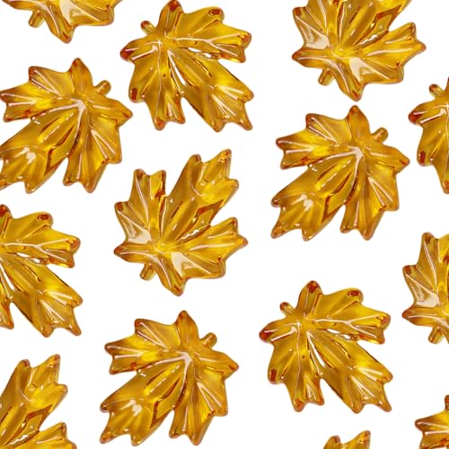 PEPWE 120 Stück Ahornblätter aus Acryl für Thanksgiving Tisch Herbst Dekoration Festliche Heimverzierungen PEPWE 120 Stück Ahornblätter aus Acryl für Thanksgiving Tisch Herbst Dekoration Festliche Heimverzierungen von PEPWE