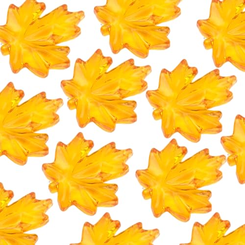 PEPWE 120 Stück Ahornblätter aus Acryl für Thanksgiving Tisch Herbst Dekoration Festliche Heimverzierungen PEPWE 120 Stück Ahornblätter aus Acryl für Thanksgiving Tisch Herbst Dekoration Festliche Heimverzierungen von PEPWE