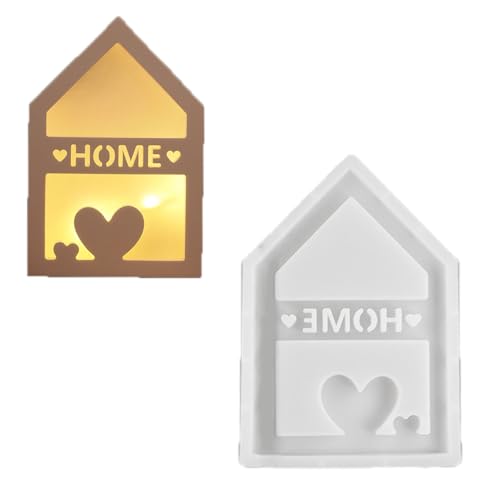 PEPWE Casting Love House Silikon-Ornamentformen, Gießformen, handgefertigt, Epoxidharz, Bastelbedarf PEPWE Casting Love House Silikon-Ornamentformen, Gießformen, handgefertigt, Epoxidharz, Bastelbedarf von PEPWE