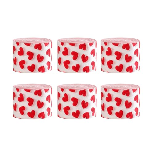 Papier-Luftschlangen zum Aufhängen, stilvoll, bunt, zum Verpacken, 6 Rollen Papier-Luftschlangen zum Aufhängen, stilvoll, bunt, zum Verpacken, 6 Rollen von PEPWE