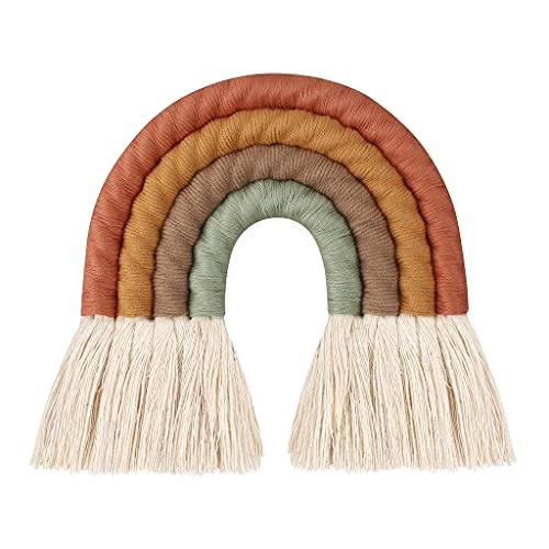 Regenbogen-Wandbehang, Ornament, handgefertigt, gewebt, Heimdekoration für Kinderzimmer Regenbogen-Wandbehang, Ornament, handgefertigt, gewebt, Heimdekoration für Kinderzimmer von PEPWE