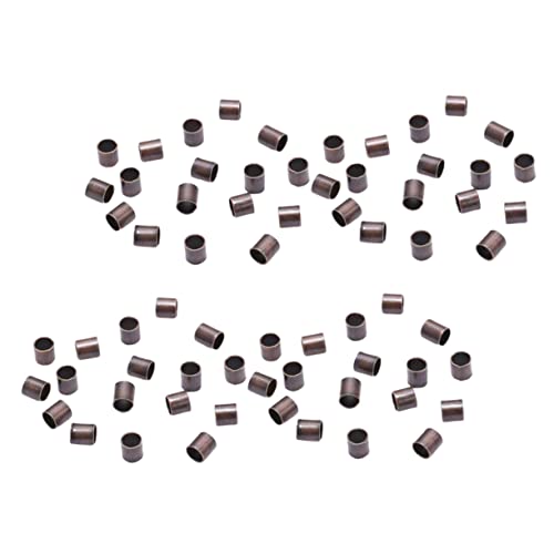 PERSELOSO 1500 Stück Perlenmaterial Rohrperlen Perlen für Schmuckhersteller Quetschperlen Kupferperlen PERSELOSO 1500 Stück Perlenmaterial Rohrperlen Perlen für Schmuckhersteller Quetschperlen Kupferperlen von PERSELOSO