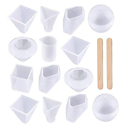 PERSELOSO 18Stücke Teiliges Silikonformen Set für DIY Projekte Messbecher Rührstäbchen und Formen für Gießarbeiten Wiederverwendbar und Leicht zu Reinigen für Bastelideen PERSELOSO 18Stücke Teiliges Silikonformen Set für DIY Projekte Messbecher Rührstäbchen und Formen für Gießarbeiten Wiederverwendbar und Leicht zu Reinigen für Bastelideen von PERSELOSO