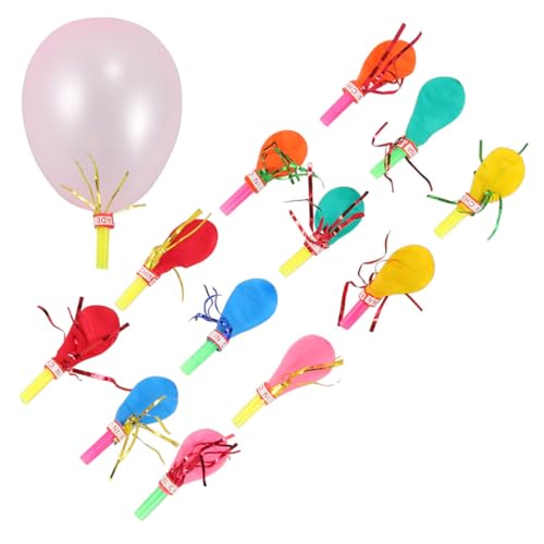 PERSELOSO 200 Stück Pfeifenballon Stanzballons Heavy Duty Ballonspielzeuge Sprangen Luftballons Partyballons Im Freien Halloween-partyballons Partyballons Kindergarten Ballons Plastik von PERSELOSO