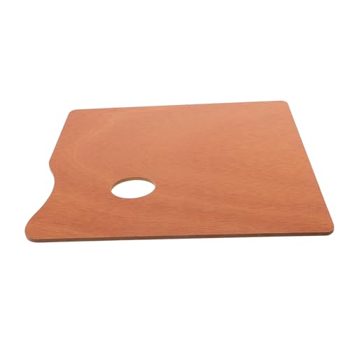 PERSELOSO Holzpalette Aquarellfarben-Palette Daumenfarbpalette Farbwannen Zum Malen reiseset Farbhalterschale Deckel Holzfarbe Beige von PERSELOSO