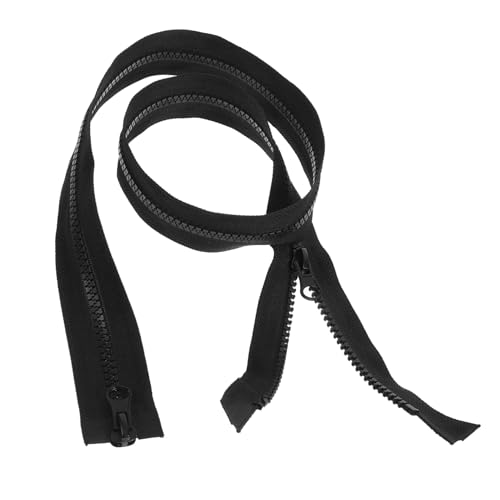 PERSELOSO Reißverschlusszubehör schlafsack Reißverschlüsse zum Nähen Mini-Karabiner Taschen Netzbeutel spannverschluss schlafsäcke Reißverschluss nähen großer Reißverschluss Harz Black von PERSELOSO