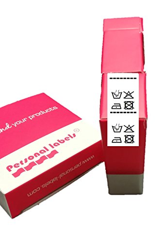 PERSONAL LABELS 100 Etiketten für Handwäsche zum Aufnähen auf Ihre Kleidung von PERSONAL LABELS