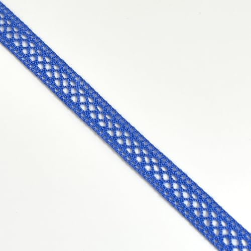 Geometrische Spitzenborte, 0,95 cm breit, 2,7 m/Packung, inklusive Spule, verschiedene Farboptionen (blau) von PETITECOCOCRAFTS