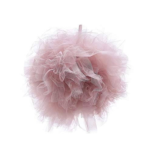 PETSOLA Schöne Tüll Pompom Baby Dusche Party Deko Kinder Baldachin Betthimmel Kinderzimmer Dekoration - Rosa von petsola