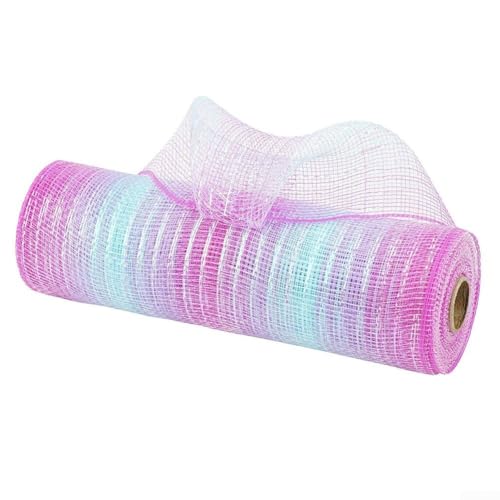 Foliennetz-Rollen, 25,4 cm x 9,2 m, ideal für Kränze, Schleifen, Girlanden, Weihnachtsdekorationen (Nr. 4) von PETSTIBLE