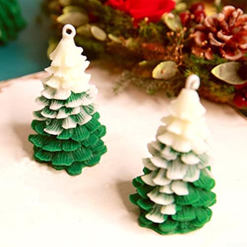 PETSTIBLE Weihnachtsbaum Duftkerze Form Silikon Weihnachten DIY Duft Handgemachte Seife Eiswürfel Geformt Silikon für Weihnachten Party Dekoration DIY Handwerk von PETSTIBLE