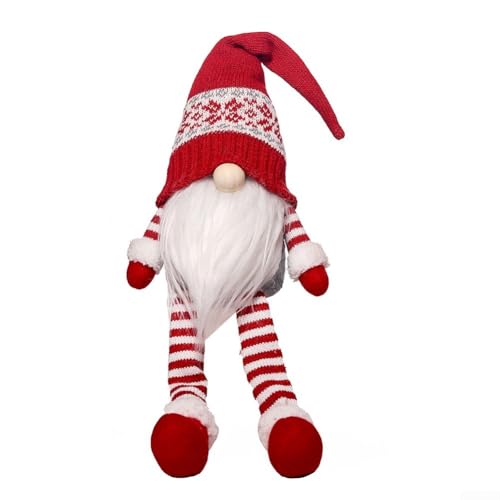 Strickstoff, PP-Baumwolle, Bastelsand Weihnachtsmann Zwergpuppe für lange Haltbarkeit (A) von PETSTIBLE