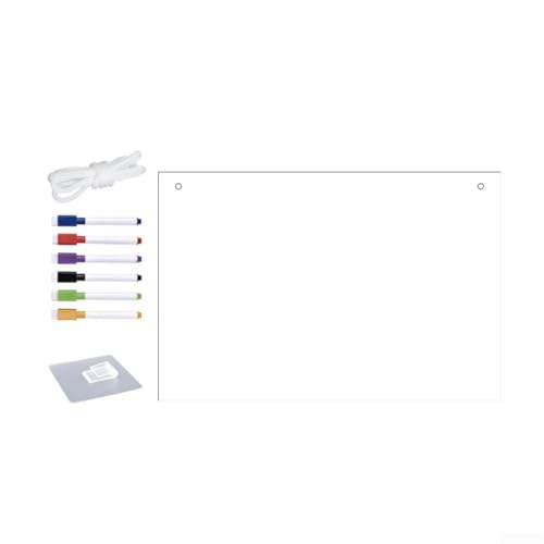 Transparente, trocken abwischbare Tafel, 30,5 x 20,3 cm, Monatsplanungskalender, strukturierter Zeitplan (F) von PETSTIBLE