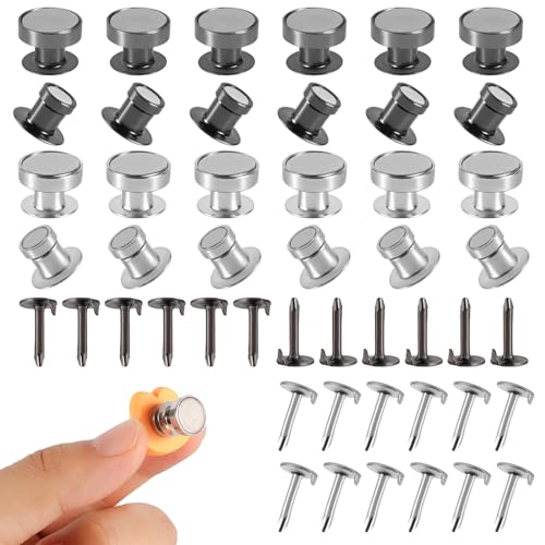 24 Stück magnetische Pin-Rückseiten, Metall-Pin-Rückseiten zum Verriegeln von Pin-Haltern für Emaille-Pins Metall-Pin-Rückseiten mit Magneten von PEUTIER