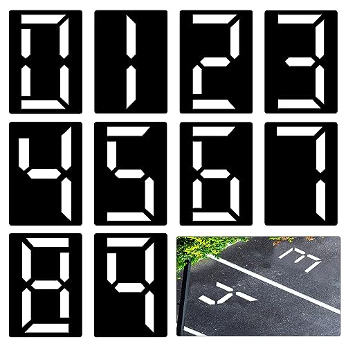 30 cm Anzahl Schablonen Pack von 10 großen wiederverwendbaren Nummern Schablonen für Hausnummern Kunststoff Zahl Schablonen für Malerei von 0 bis 9 30 cm Anzahl Schablonen Pack von 10 großen wiederverwendbaren Nummern Schablonen für Hausnummern Kunststoff Zahl Schablonen für Malerei von 0 bis 9 von PEUTIER