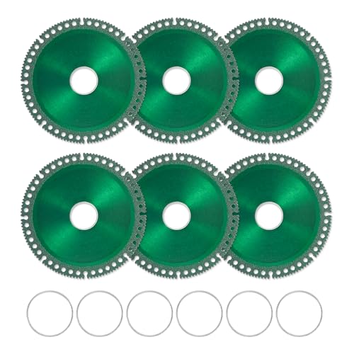 6 unzerstörbare Scheibe für Schleifer, 10cm Composite Multifunctional Cutting Saw Blade Trennscheiben für glatten Schnitt, Anfasen, Schleifen aller Materialien von PEUTIER