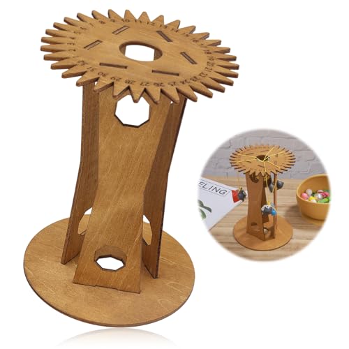 Kumihimo-Marudai-Scheiben-Set, Holz-Kumihimo-Flechtscheibe Kumihimo-Zubehör Handseil-Flechtscheibe für DIY-Handseil von PEUTIER