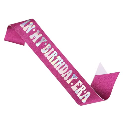 in My Birthday Era Sash, Rosa Geburtstags Schärpe für Frauen Schärpe Happy Birthday Geburtstagsparty Dekoration Sänger Party Gastgeschenke Als Geburtstagsgeschenk von PEUTIER