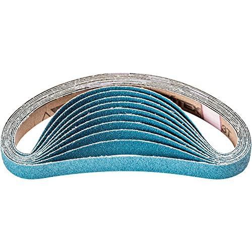 PFERD 586259 Kurzbänder BA, Flexible Schleifmittel, Ausführung Zirkonkorund Z, 60 Korngröße, 20mm x 520mm, 100 Stück von PFERD