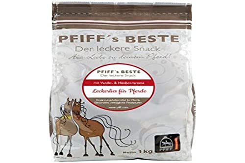 PFIFF 101510 Beste Pferdebonbons, Leckerlis, Himbeer-Vanille, 1 kg von PFIFF