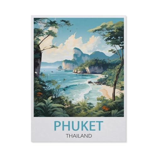 PGCKSK Diamond Painting，Phuket Thailand，Crystal Embroidery Beads 5D Full Round Cross Stitch Kit Handwork Mosaic（40 x 50 cm/15.74 x 19.68 Zoll）-AY63 von PGCKSK