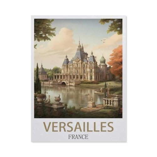 PGCKSK Diamond Painting，Versailles Frankreich，DIY 5d Diamant Painting Bilder, Diamant malerei Kits Malen nach Zahlen Wohnzimmer Bilder für die Inneneinrichtung（50 x 60 cm/19.68 x 23.62 Zoll）-AD5 von PGCKSK