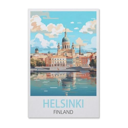 PGCKSK Full Round Drill 5d DIY Diamond Painting，Helsinki, Finnland，Diamond Embroidery Wall Home Decoration Kids Gift(30x40cm)-Z67 von PGCKSK