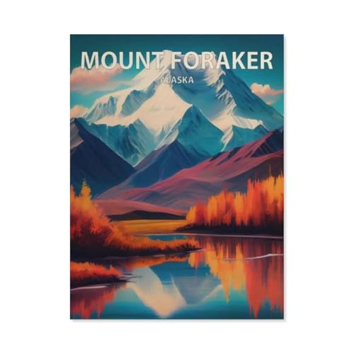 PGCKSK Mountaker Alaska，DIY Diamant Stickerei volle Round Bohrer 5d DIY Diamant malerei mosaik dekoration（30 x 40 cm/11.81 x 15.74 Zoll）-BK75 von PGCKSK