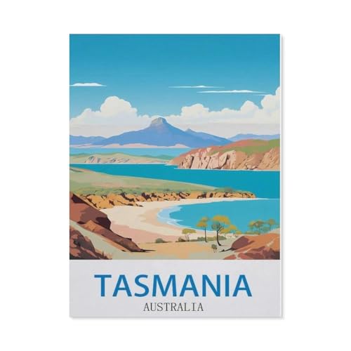 PGCKSK Tasmanien, Australien，Diamant-Malerei-Sets für Erwachsene – 5D-Diamant-Malerei-Kit, Vollbohrer Diamant-Kunst-Kits für Zuhause Wanddekoration（30 x 40 cm/11.81 x 15.74 Zoll）-AV93 von PGCKSK