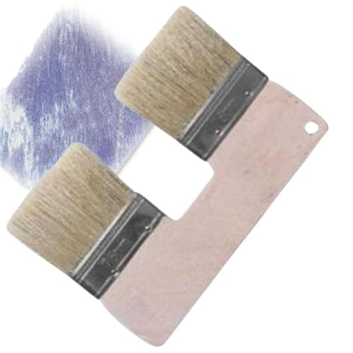 Doppelpinsel, Doppelpinsel Wand, 3 Zoll Doppelkopf-Malpinsel, U-förmiger Doppelkopf-Pinsel, Pinsel für Acrylmalerei, Doppelpinsel für Kunstwandmalerei (1pcs) von PGSLPH