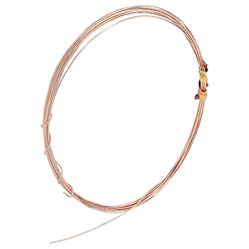 PH PandaHall 1 Bündel 925 Draht Aus Sterlingsilber Roségold 26 Gauge Metalldraht Biegsam Künstlerischer Blumenschmuck Perlendraht Für Halskette Armband Schmuck Perlen Bildhauerei Bastelarbeiten von PH PandaHall